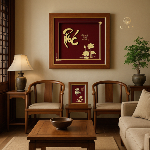 chữ phúc dát vàng
