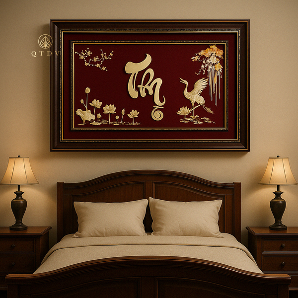 tranh chữ thọ dát vàng, tranh mừng thọ