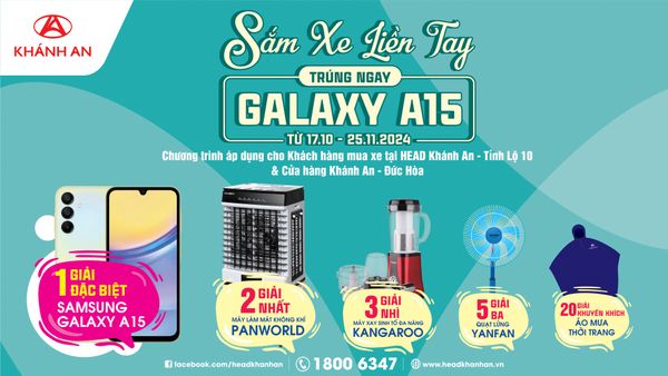 THỂ LỆ CHƯƠNG TRÌNH KHUYẾN MẠI  “SẮM XE LIỀN TAY TRÚNG NGAY GALAXY A15”