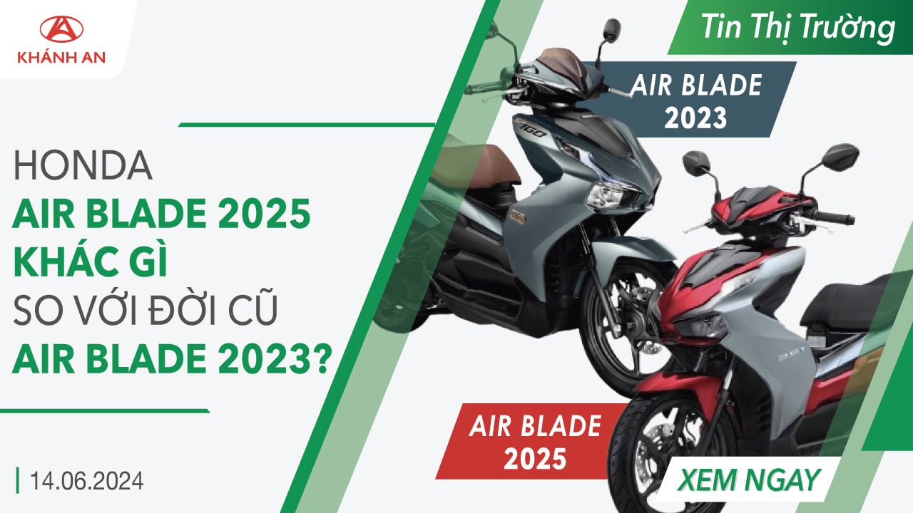 Honda Air Blade 2025 khác gì so với đời cũ Air Blade 2023?