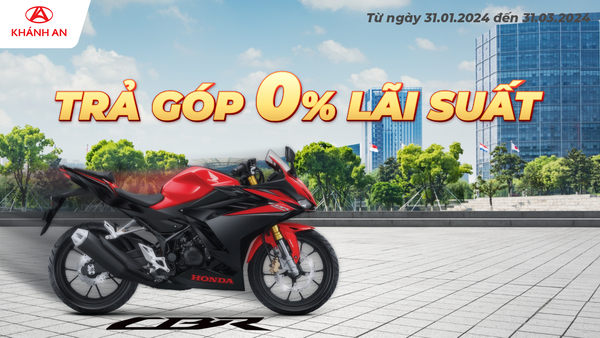 Khuyến mãi trả góp Honda CBR150R - Lãi suất 0%, duyệt hồ sơ nhanh