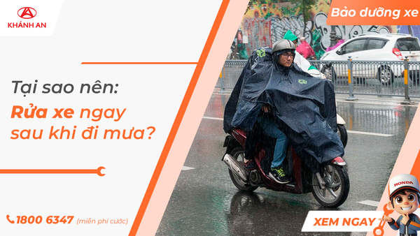 Tại sao nên rửa xe ngay sau khi đi mưa?