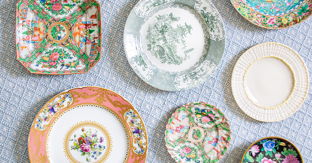 10 Họa Tiết Đĩa Sứ Vintage Cho Phong Cách Cổ Điển, Sang Trọng