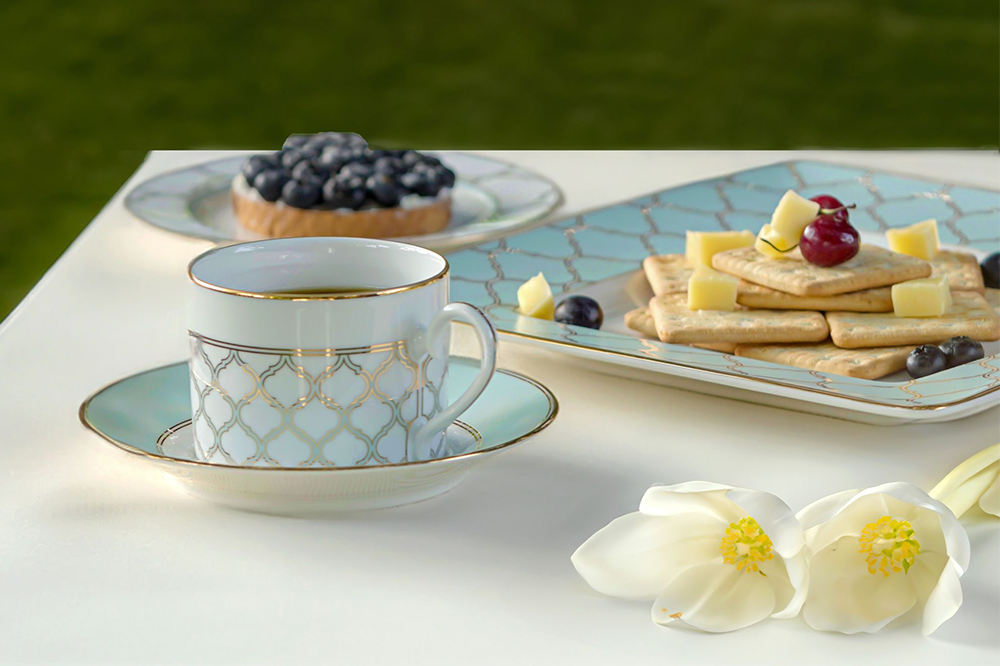 noritake tiệc trà sân vườn