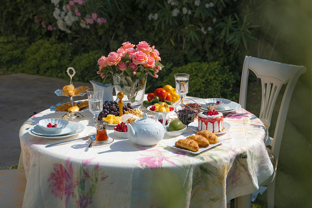 noritake tiệc trà sân vườn