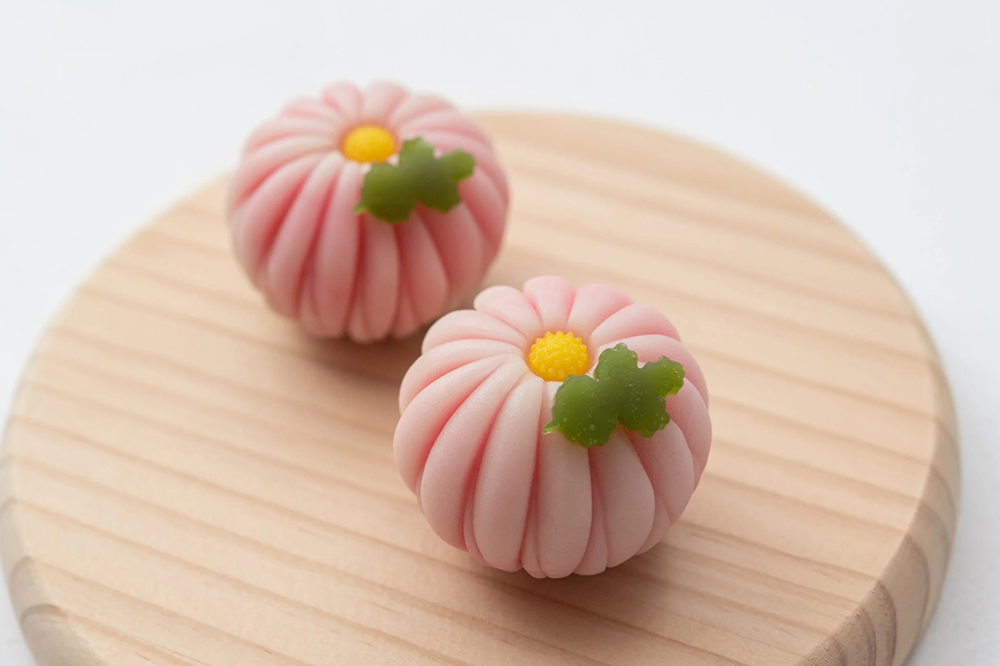 trang trí bánh wagashi