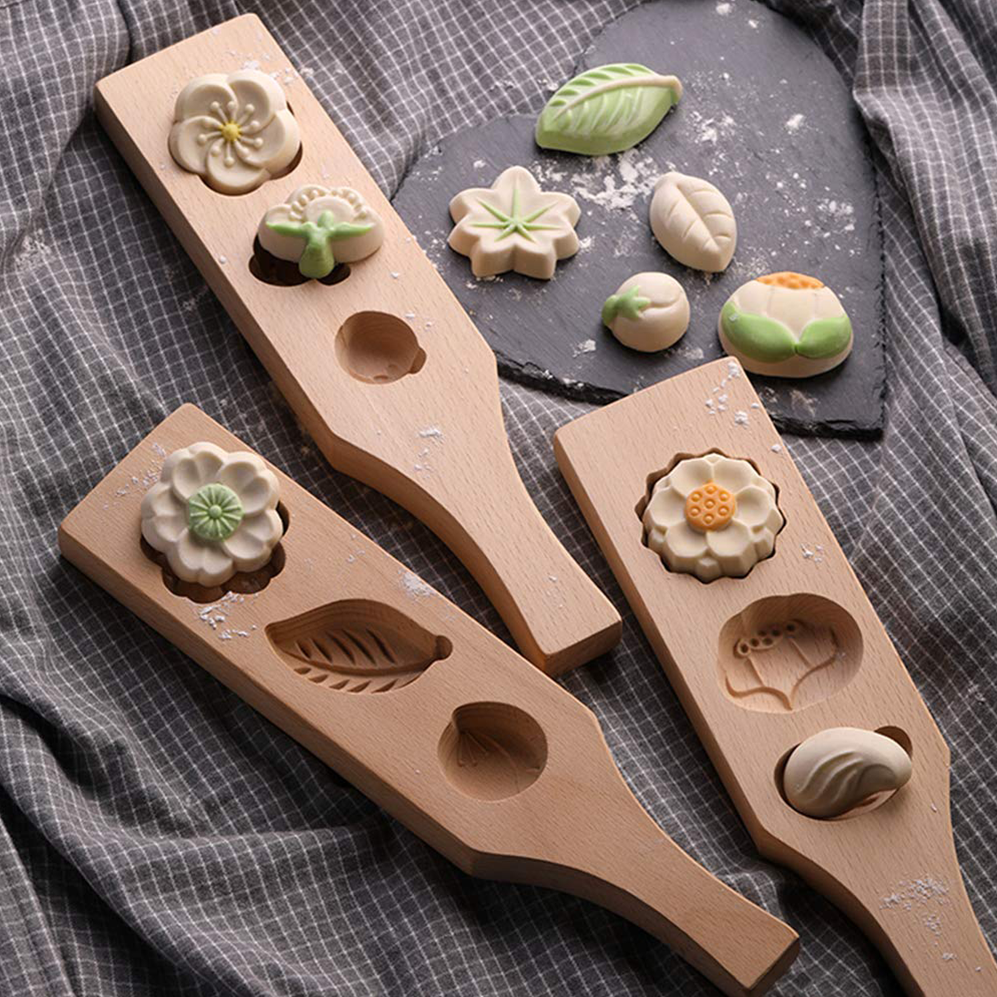 trang trí bánh wagashi