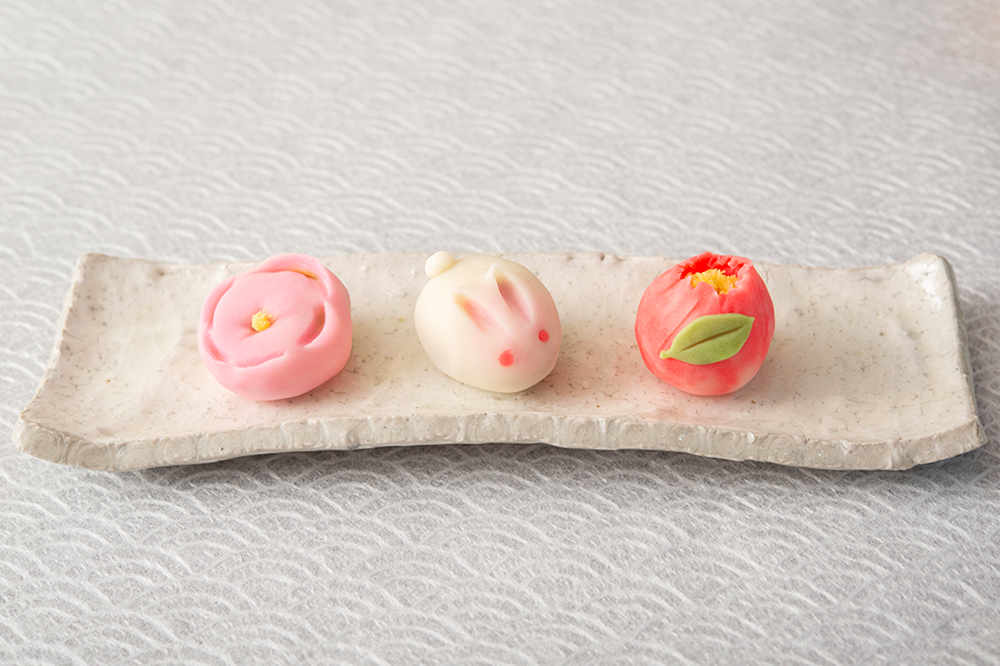 wagashi mùa xuân