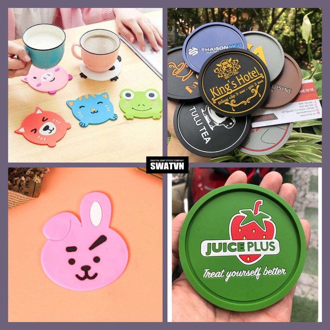 Nhận sản xuất đế lót ly bằng cao su dẻo giá rẻ tại HCM