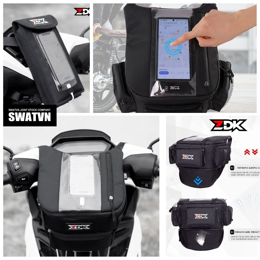Sỉ túi treo đầu xe máy theo yêu cầu số lượng lớn tại Đà Nẵng - ZDK - SWATVN