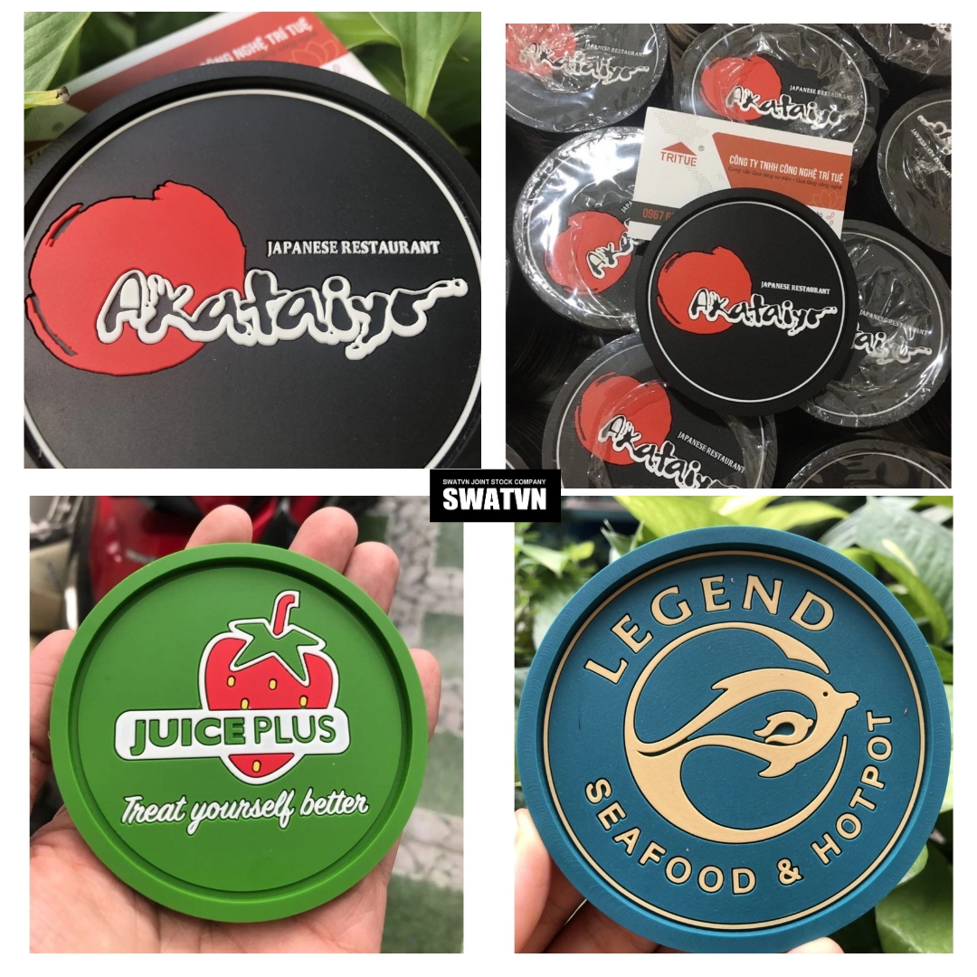 Xưởng gia công đế lót ly cao su - In ấn logo theo yêu cầu