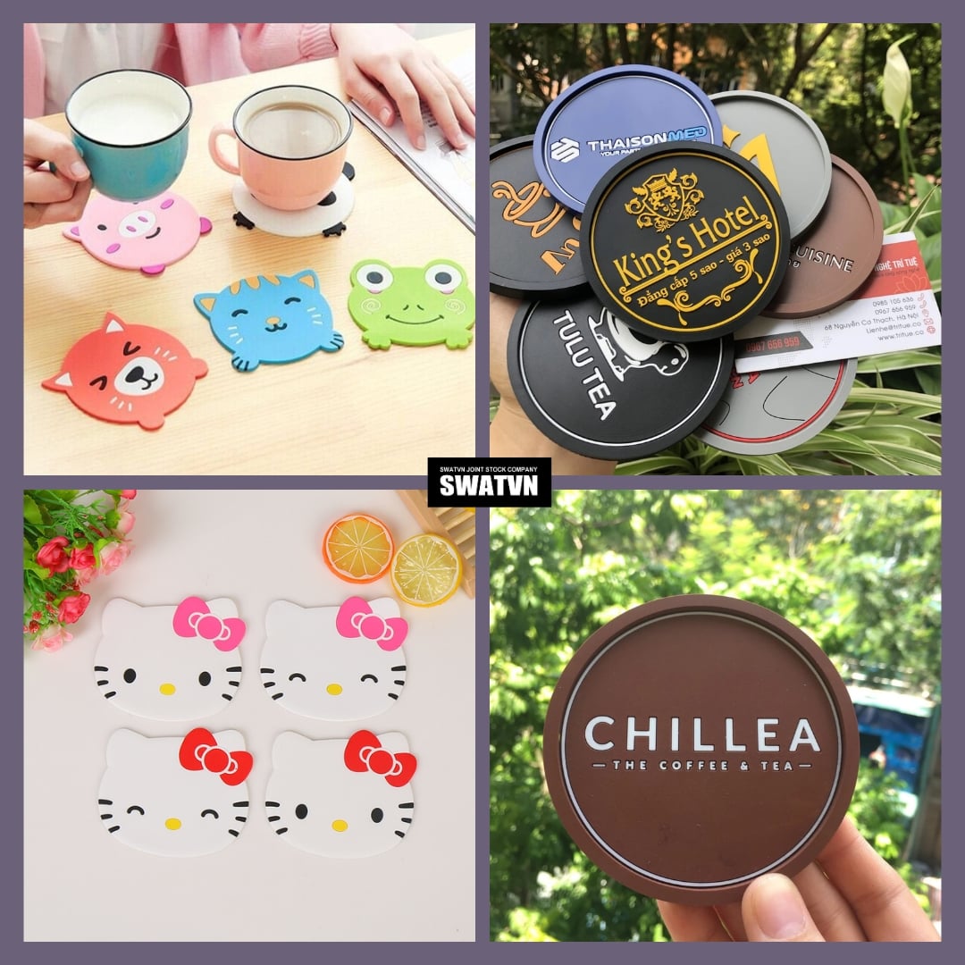 Đế lót ly cao su dẻo giá mềm - SX theo yêu cầu