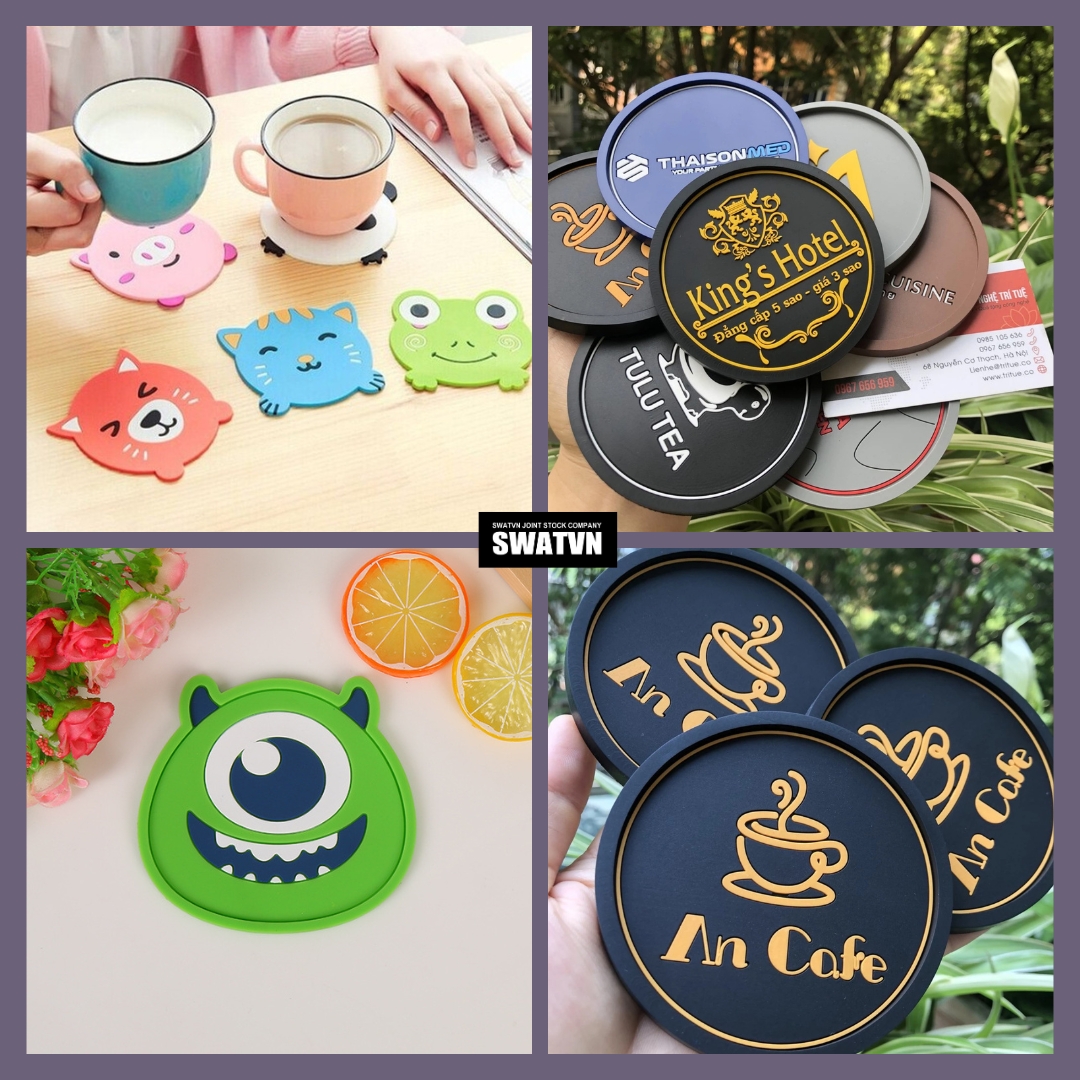 Đế lót ly nhựa dẻo giá rẻ - Xưởng sản xuất theo yêu cầu