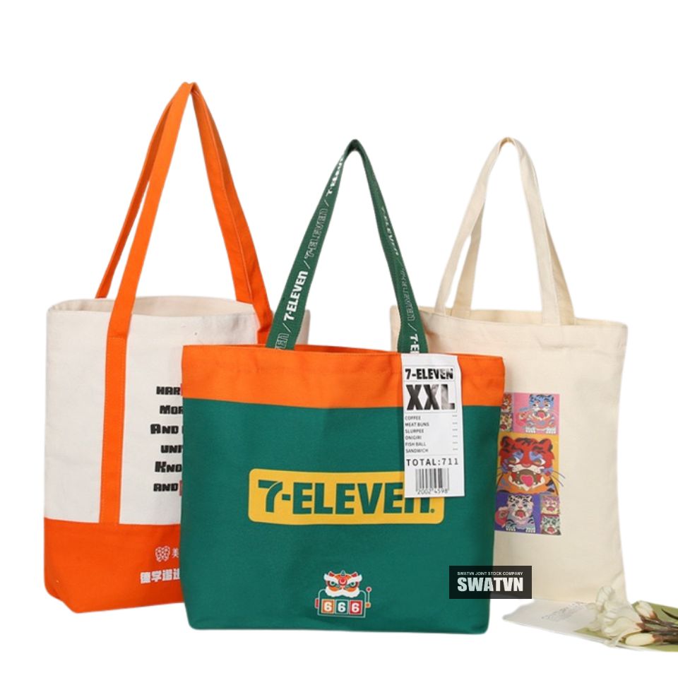 IN TÚI TOTE VẢI CANVAS LÀM QUÀ TẶNG DOANH NGHIỆP – Ý TƯỞNG QUẢNG CÁO THÔNG MINH