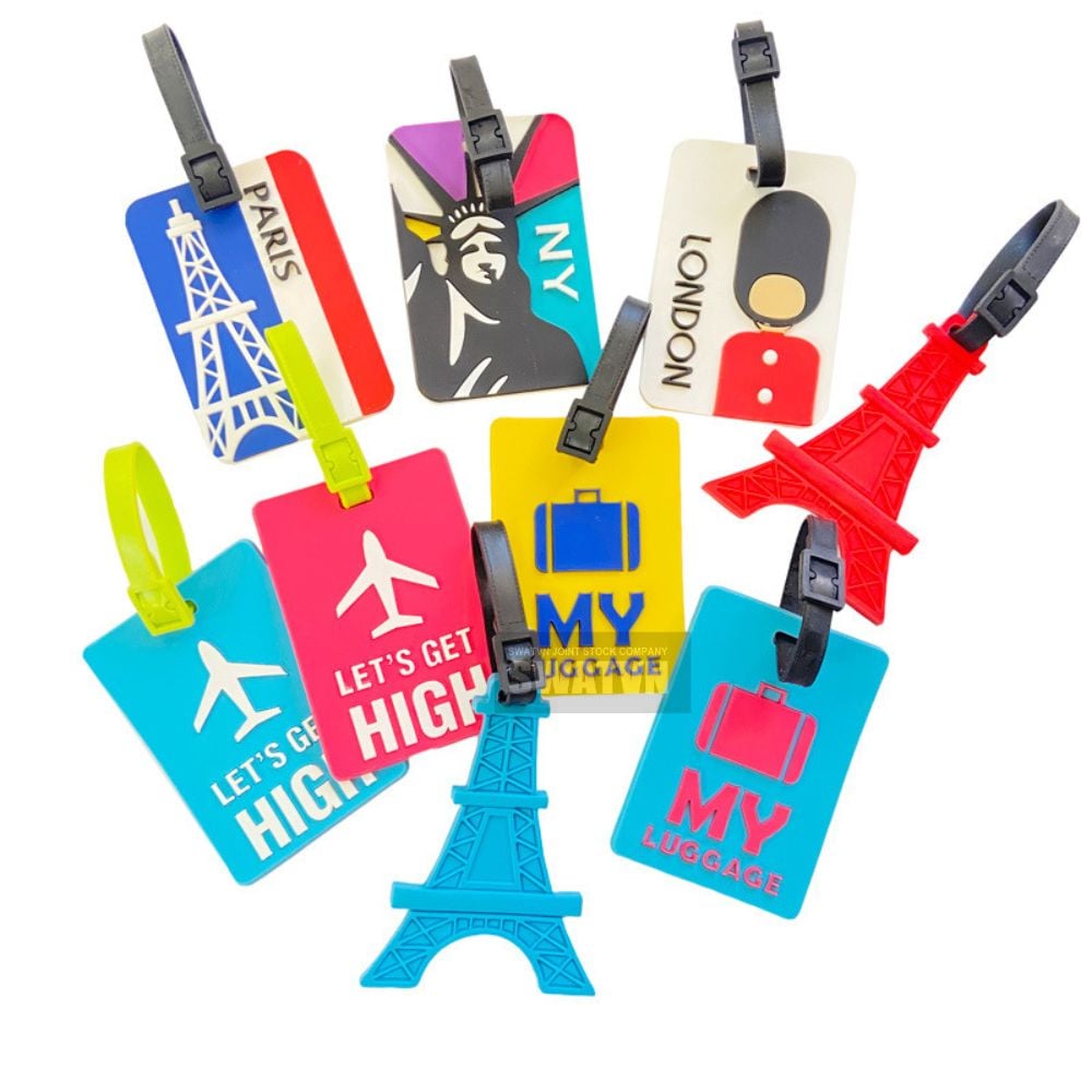 NAME TAG HÀNH LÝ BẰNG CAO SU THIẾT KẾ THEO YÊU CẦU