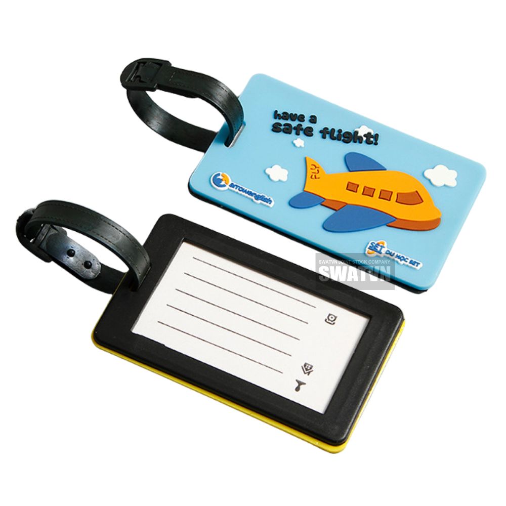 THẺ TÊN CAO SU GẮN VALI CHO CÔNG TY DU LỊCH – NHẬN DIỆN ĐOÀN KHÁCH NHANH, CHUYÊN NGHIỆP