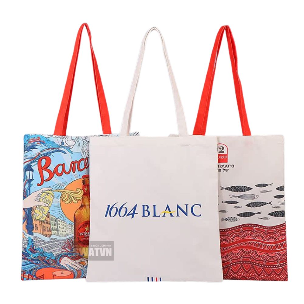 TÚI TOTE CANVAS IN LOGO – QUÀ TẶNG DOANH NGHIỆP THÂN THIỆN MỘI TRƯỜNG