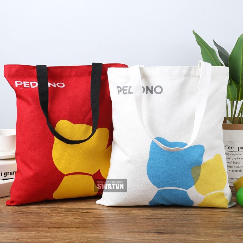 MẪU TÚI TOTE VẢI CANVAS IN LOGO ĐẸP ĐƯỢC ƯA CHUỘNG NHẤT HIỆN NAY