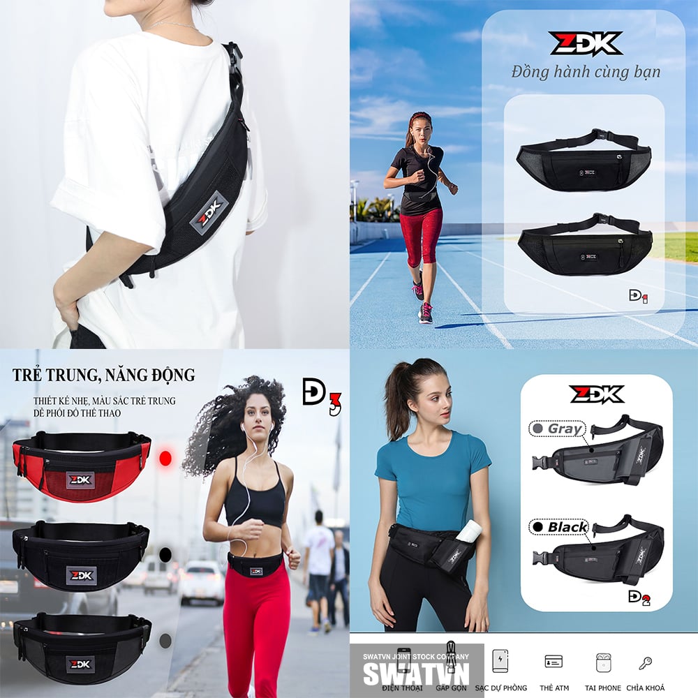 Xưởng sản xuất túi đeo chéo chạy bộ - ZDK - Nhận gia công số lượng lớn giá rẻ