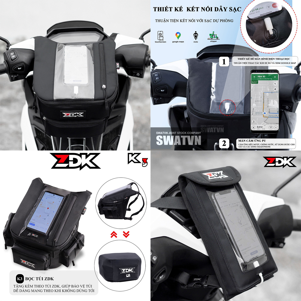 Túi đeo đầu xe máy, túi grab đẹp, chất lượng - Xưởng phân phối túi grab tận gốc