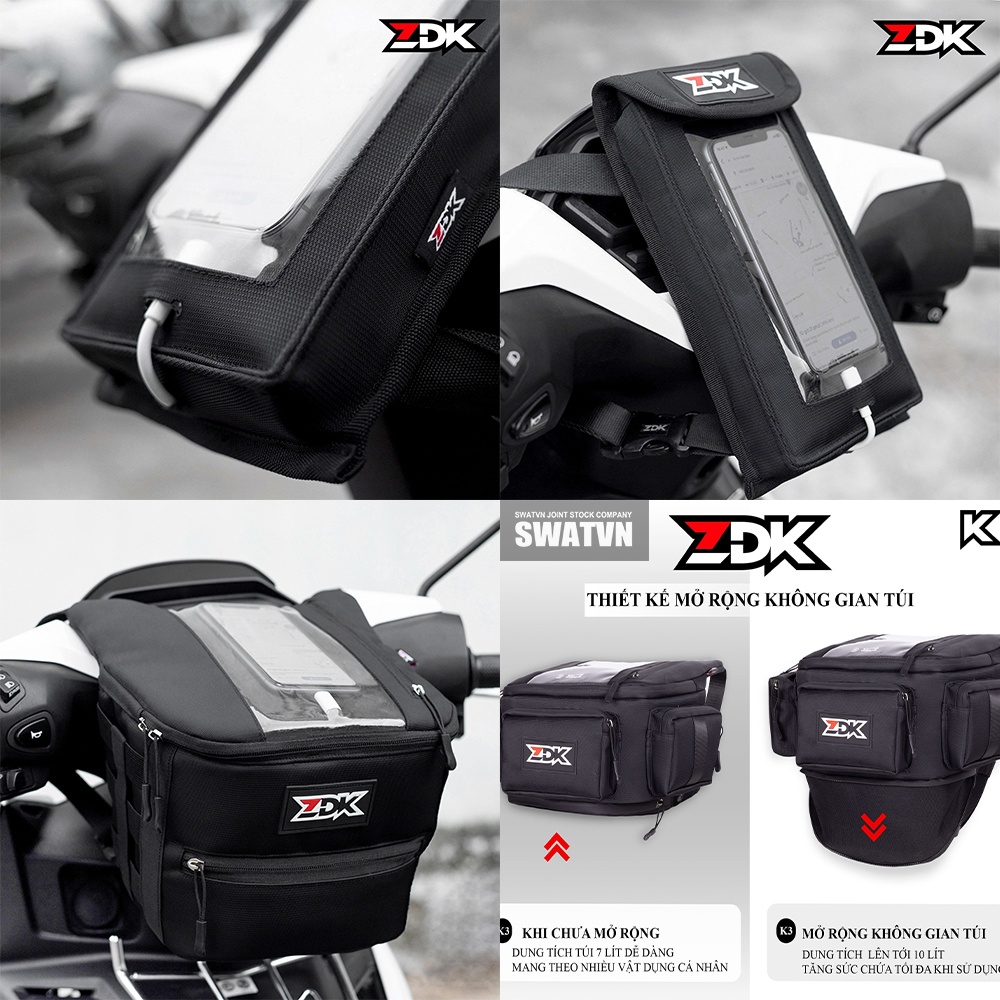 Xưởng sản xuất túi treo đầu xe máy giá rẻ tận gốc - Uy tín - Chất lượng - ZDK