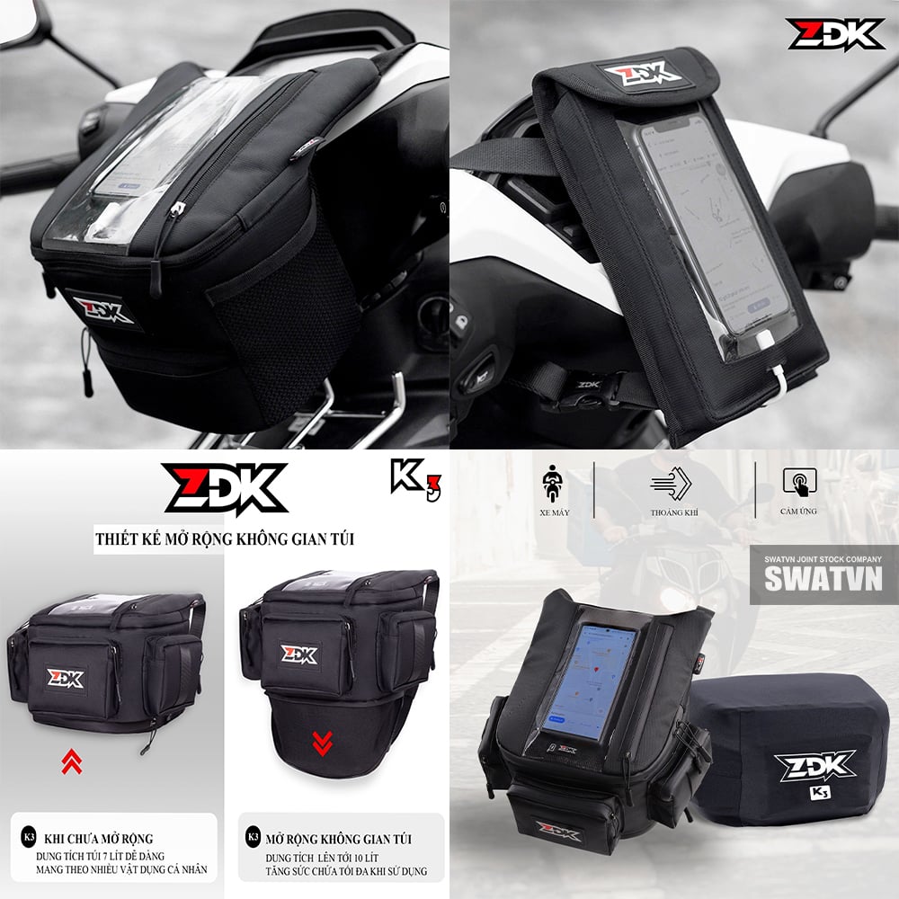 Túi đầu xe máy, túi grab giá rẻ - Xưởng gia công số lượng lớn - ZDK