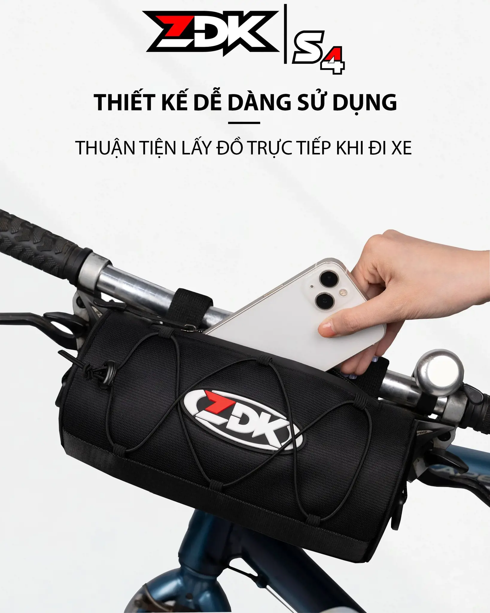 TÚI TREO GHIDONG XE ĐẠP ZDK S4 - THIẾT KẾ HOÀN HẢO CHO HÀNH TRÌNH CỦA BẠN