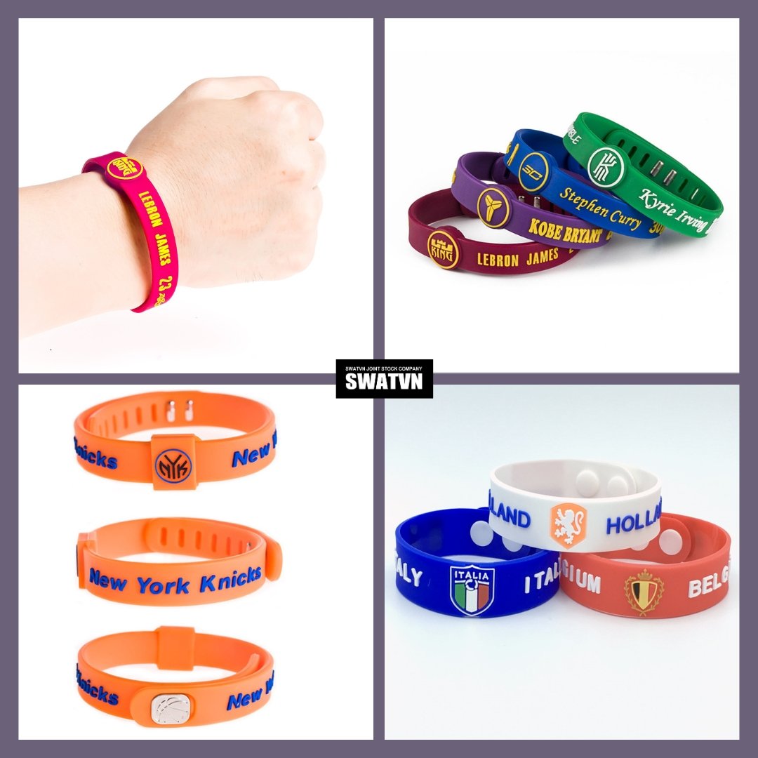 Vòng tay cao su - Vòng tay silicone in logo theo yêu cầu giá rẻ