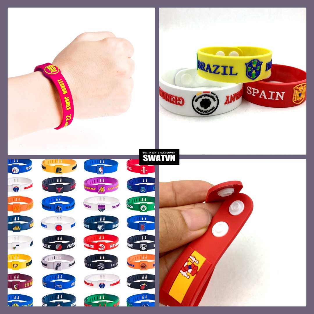 Vòng tay cao su - Móc khoá quà tặng in logo theo yêu cầu