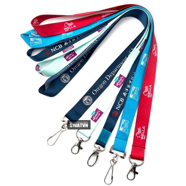 in dây đeo thẻ theo yêu cầu