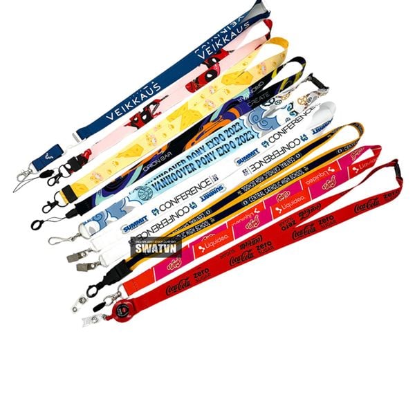 in dây đeo thẻ theo yêu cầu