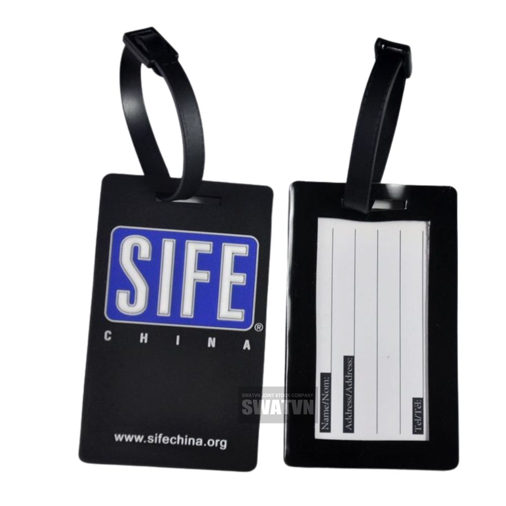 thẻ tên cao su gắn hành lý