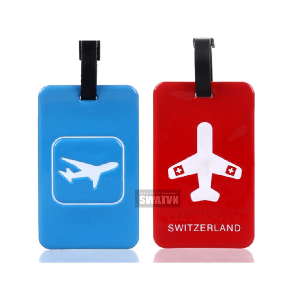 thẻ tên cao su gắn vali