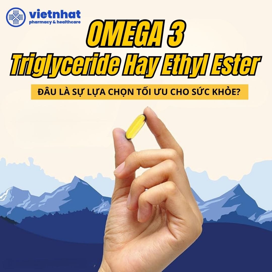 Omega 3 Dạng Triglyceride Hay Ethyl Ester? Đâu là sự lựa chọn tối ưu cho sức khỏe?