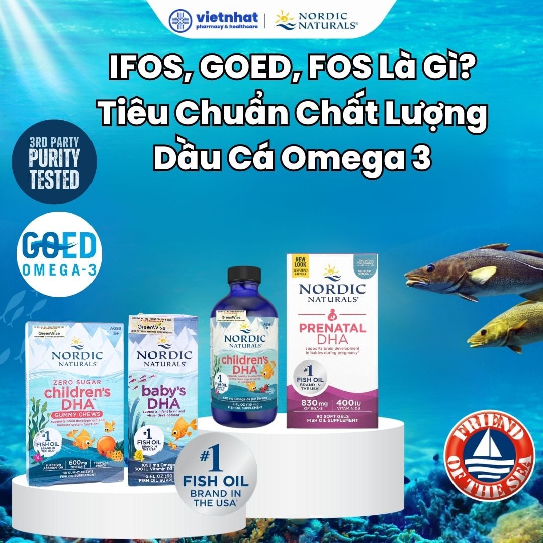 IFOS, GOED, FOS là gì? Tiêu Chuẩn Chất Lượng Dầu Cá Omega 3 Quốc Tế