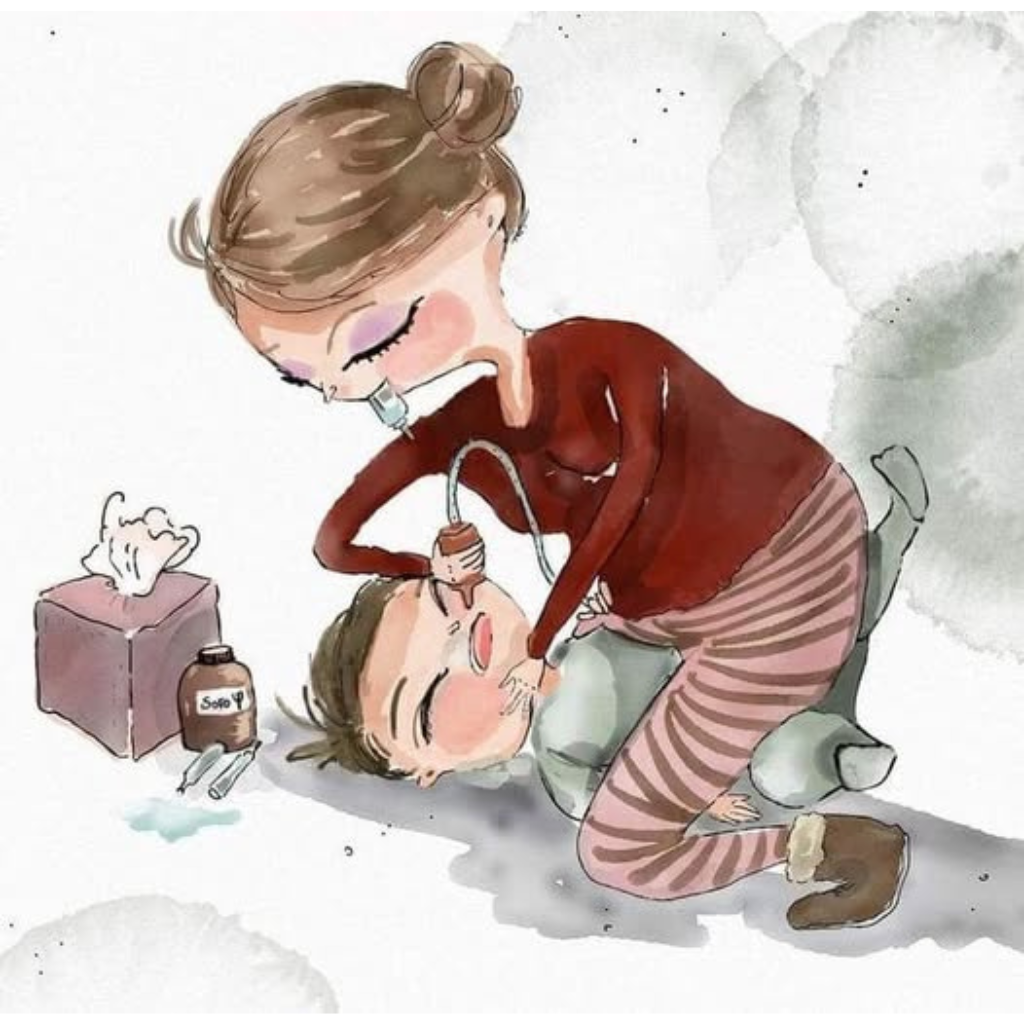 nhathuocvietnhat.vn-Hút mũi cho bé, nổi đau của mẹ, khó chịu của con
