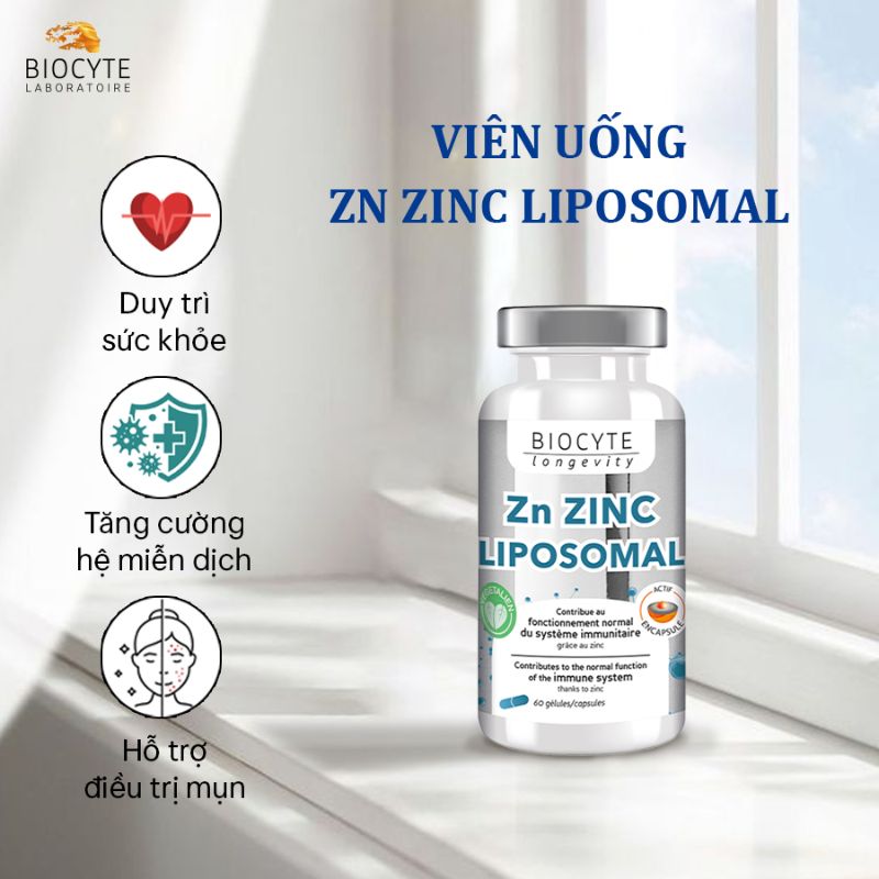 nhathuocvietnhat.vn - Zn Zinc Liposomal, Giải pháp toàn diện cho da mụn, tăng cường miễn dịch, giảm rụng tóc và hỗ trợ vị giác từ Pháp