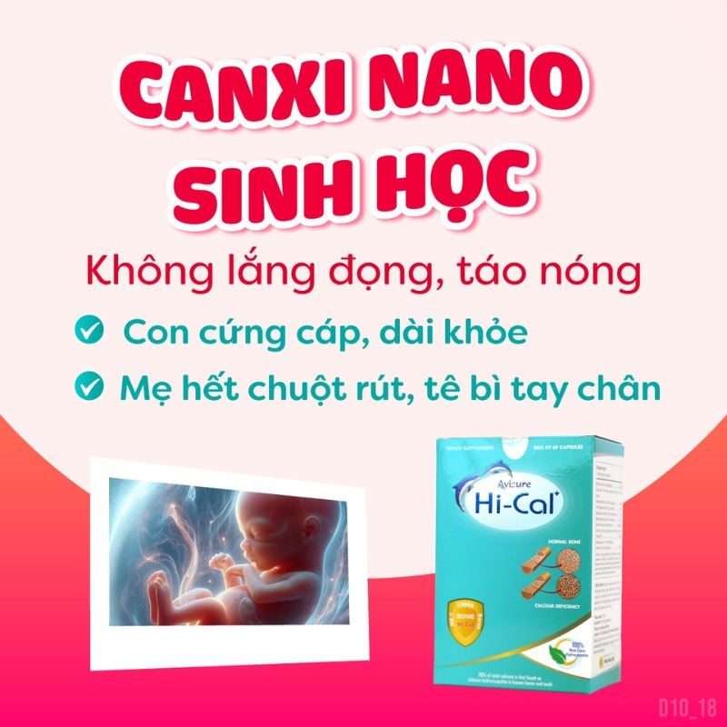 nhathuocvietnhat.vn - Avisure Hi-Cal - Bổ sung Canxi najno cùng với Vitamin D3K2, hỗ trợ giảm đau lưng, chuột rút cho mẹ bầu