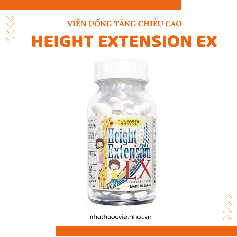 nhathuocvietnhat.vn - Height Extension EX - bổ sung canxi hàm lượng cao và acid amin thiết yếu giúp tối ưu hóa tiềm năng chiều cao