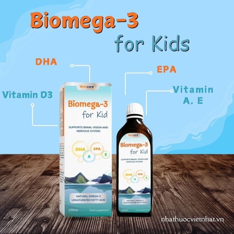 nhathuocvietnhat.vn - Biomega-3 for Kids: Cung cấp DHA cần thiết cho sự phát triển não bộ