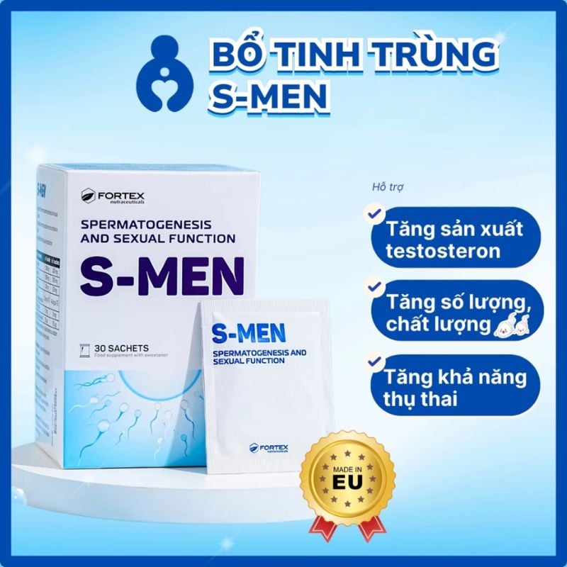 nhathuocvietnhat.vn - Bổ tinh trùng S-Men chính hãng, hỗ trợ cải thiện chất lượng tinh trùng cho nam giới