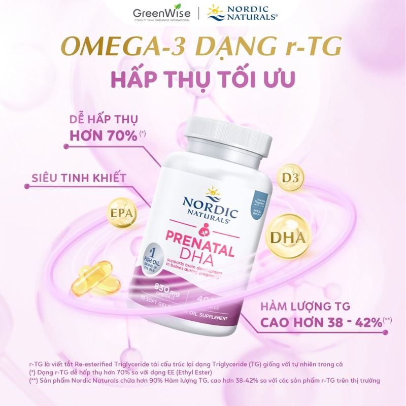 nhathuocvietnhat.vn - Ưu điểm vượt trội của Nordic Naturals Prenatal DHA