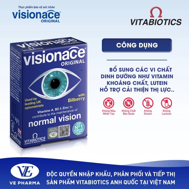nhathuocvietnhat.vn - Visionace Original cung cấp các vitamin, khoáng chất, hỗ trợ tăng cường thị lực hiệu quả