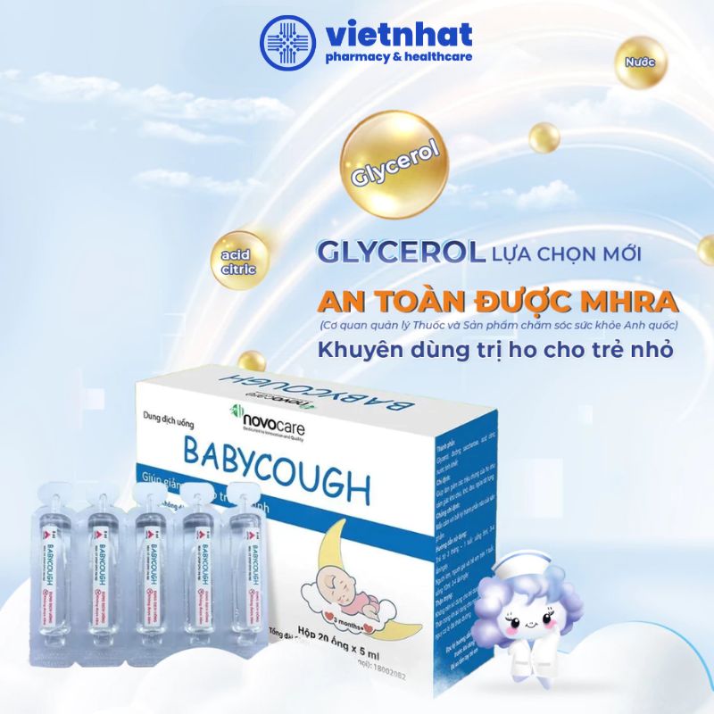 nhathuocvietnhat.vn - Baby Cough, Giảm nhanh triệu chứng ho, đau rát họng, an toàn cho trẻ từ 3 tháng tuổi