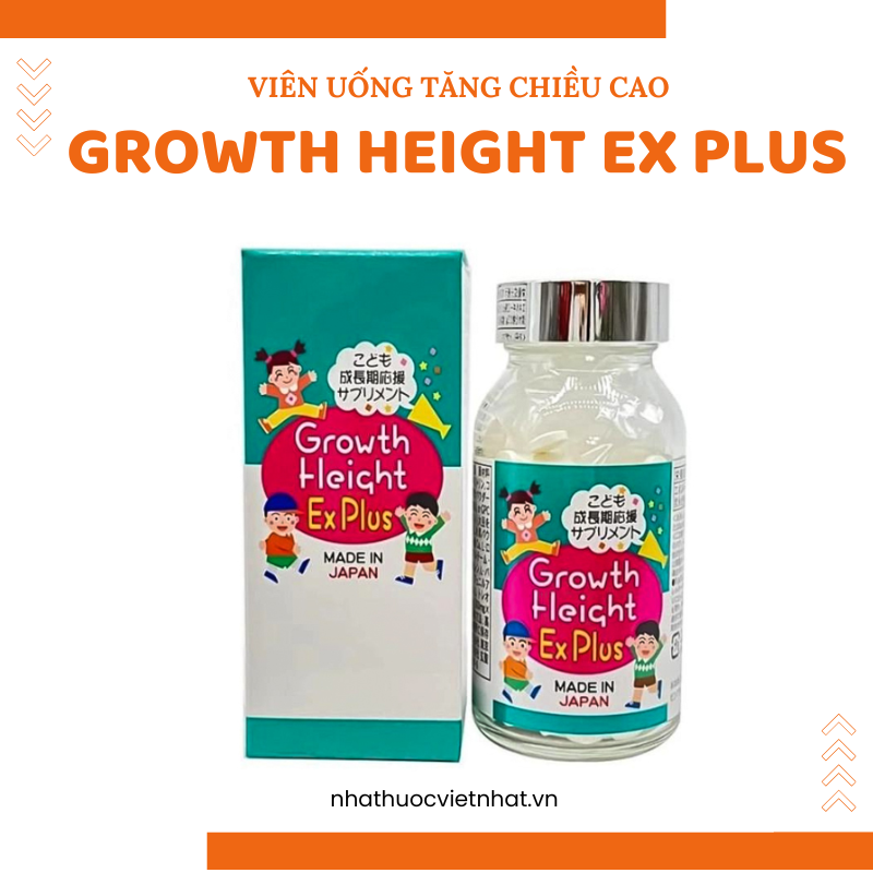 nhathuocvietnhat.vn - Growth Height Ex Plus - Giải pháp tăng chiều cao toàn diện với công thức giàu protein và collagen, thúc đẩy phát triển xương vượt trội