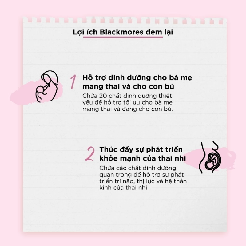 nhathuocvietnhat.vn - Vitamin bầu Blackmores Pregnancy Gold - Bổ sung 21 dưỡng chất giúp mẹ khỏe bé thông minh