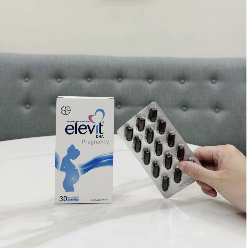 nhathuocvietnhat.vn - Elevit DHA Pregnancy - Vitamin tổng hợp cao cấp cho mẹ bầu với 200mg DHA, hỗ trợ phát triển não bộ thai nhi
