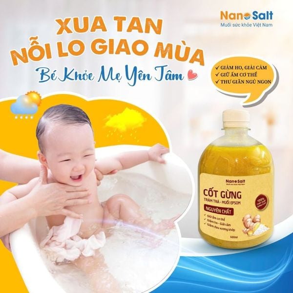 nhathuocvietnhat.vn - Cốt gừng tràm trà muối Epsom – Nước cốt pha tắm cho bé và ngâm chân cho cả gia đình.