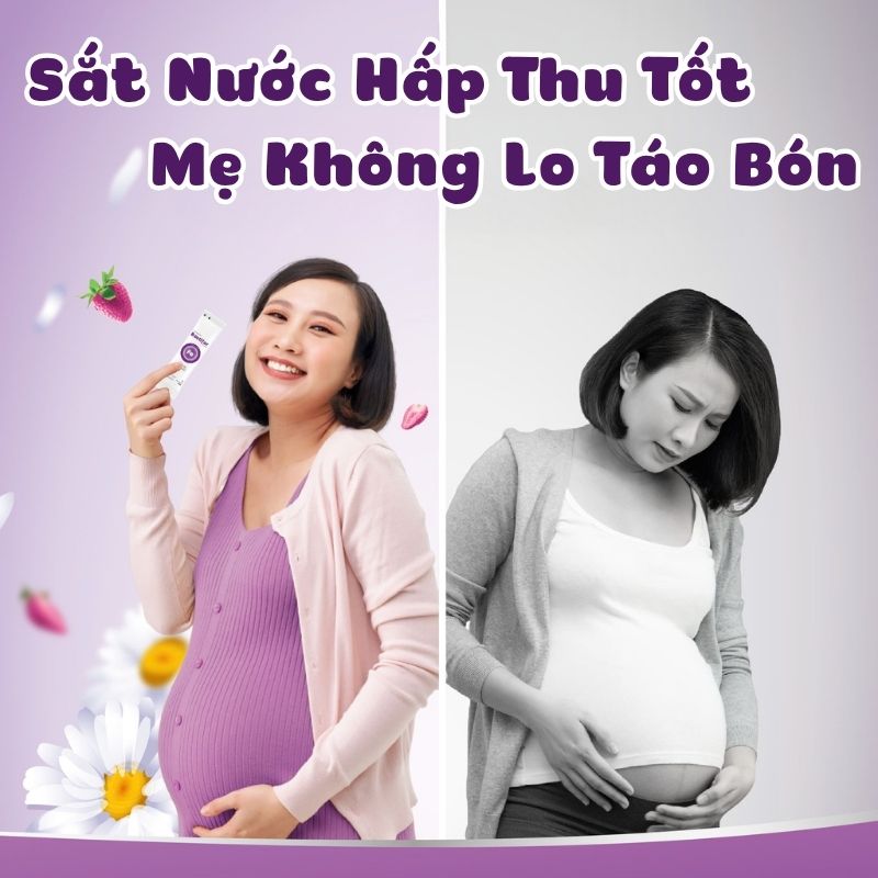 nhathuocvietnhat.vn - Sắt dạng nước là một lựa chọn tốt cho bà bầu, đặc biệt là những người dễ bị táo bón