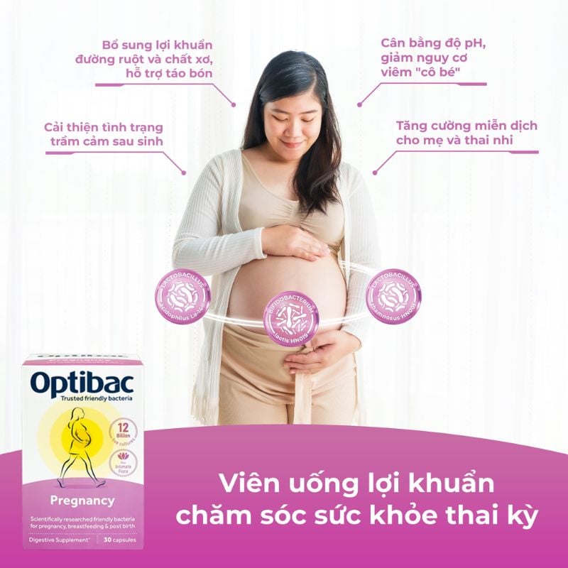 nhathuocvietnhat.vn - Optibac Pregnancy - Giải pháp an toàn bổ sung lợi khuẩn cho phụ nữ mang thai và cho con bú